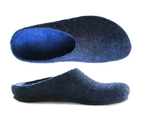 Gottstein Gottstein Magicfelt Filz Hausschuh aus 100 % Schurwolle (Merinowolle) Modell AN-709, Midnight, – Produktbild 1 von 1