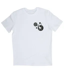 päfjes päfjes Miau Miau Katze - Herren Shirt - fair gehandelt - Bio - White – Produktbild 1 von 1