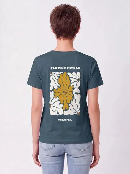 watapparel watapparel T-Shirt Frauen Vienna Flora, Stargazer, – Produktbild 2 von 3