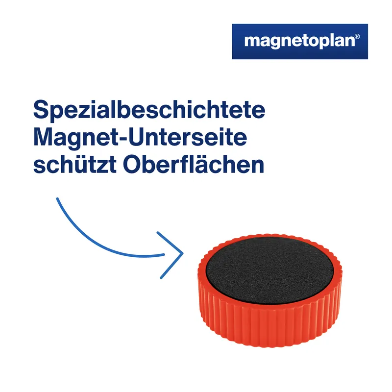 magnetoplan 10 magnetoplan Magnete 'Discofix magnum' rot – Produktbild 1 von 4