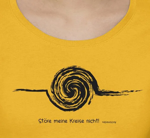 little kiwi little kiwi Damen T-Shirt, "Störe meine Kreise nicht", Gelb, – Produktbild 2 von 2