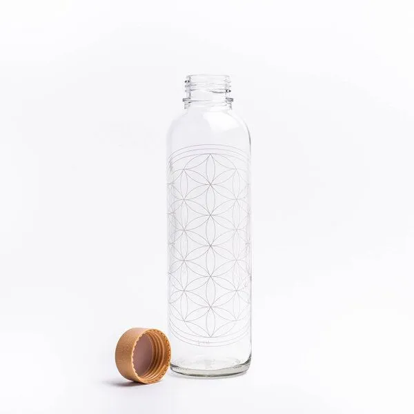 Carry Bottles Carry Bottles Glastrinkflasche 0.7l, Flower of life, – Produktbild 2 von 4