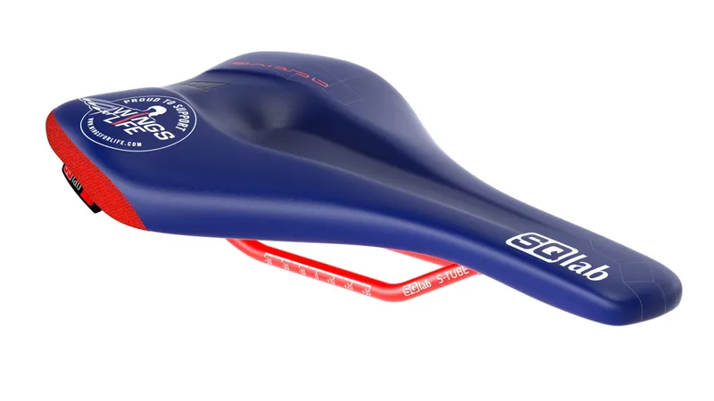 SQlab 611 Ergowave active 2.1 ltd. Wings for Life Unisex MTB Tech / Trail E-Bike Fahrrad Sattel blau 16cm – Produktbild 1 von 1