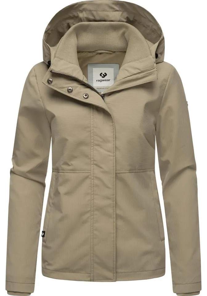 ragwear ragwear Outdoorjacke Sunniva B Übergangsjacke wasserdicht mit feiner Rillenstruktur, Grün, – Produktbild 5 von 5