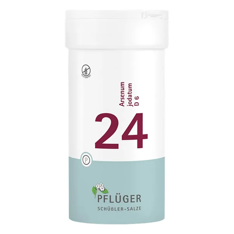 Biochemie Pflüger Schüßler-Salze Biochemie Pflüger 24 Arsenum jodatum D6 Tbl. – Produktbild 1 von 2