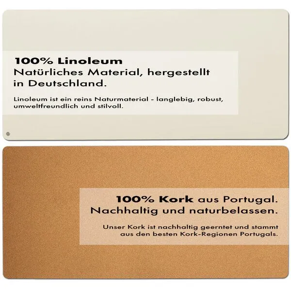 GOOD WILHELM GOOD WILHELM Nachhaltige, vegane Schreibtischunterlage, Mushroom, – Produktbild 4 von 4