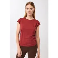 mandala Mandala Side Ruffled Top, Siena (rot), – Produktbild 1 von 1