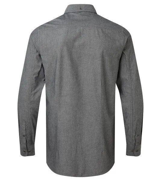 Gary Mash GARY MASH Herrenhemd Chambray aus Biobaumwolle, Grey denim (grau), – Produktbild 4 von 4
