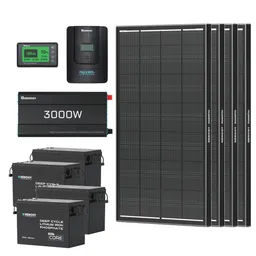 Renogy DE 15,36 kWh Solaranlage | Core mini 4 x 300Ah Lithium Batterie, 3000W Wechselrichter, 60A - inkl. 0% MwSt. / mit 4 Stück 200W Shadow Flux Solarmodule – Produktbild 1 von 1