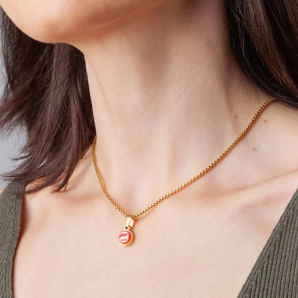 ALEXASCHA ALEXASCHA Kettenanhänger aus Glas | Mix & Match Charms, Kirschrot, – Produktbild 3 von 4