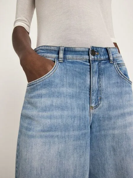 LANIUS LANIUS Bermuda Jeans (GOTS) aus Bio-Baumwolle, Blue, – Produktbild 3 von 4