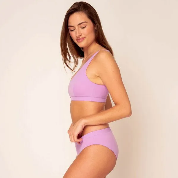 Woodlike Ocean Woodlike Ocean Anais Top - wendbar uni, Lila (lila-pink), – Produktbild 3 von 4