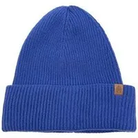Kopyto Kopyto ANTILOPE - Mütze mit hohem Rippstrickbund aus plüschiger 100% Merinowolle RWS-zertifiziert, Blau, – Produktbild 2 von 5