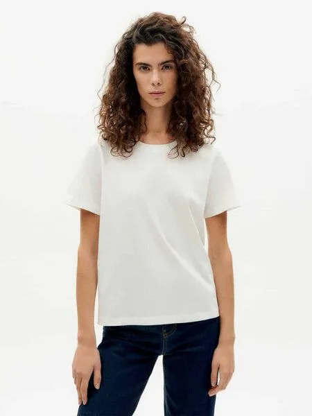 thinking mu thinking mu Damen T-Shirt - Ida - aus Bio-Baumwolle, Weiß, – Produktbild 1 von 4