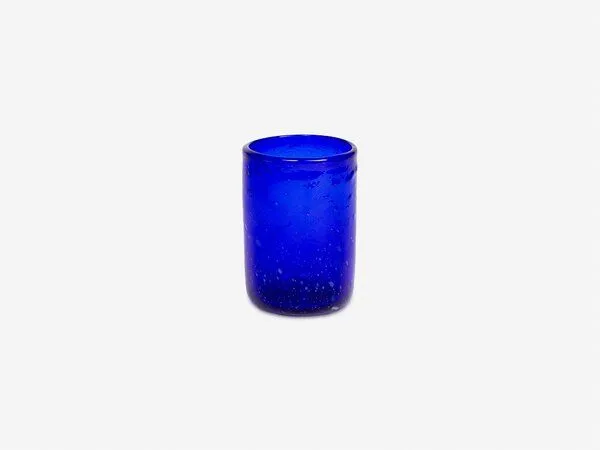 El Puente El Puente Saftglas | Fair Trade & Handmade aus Ägypten, Blau, – Produktbild 1 von 2
