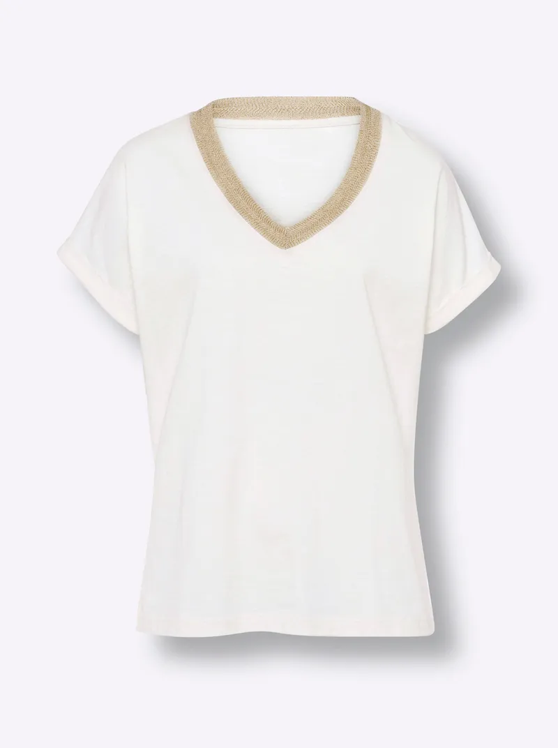 heine Kurzarmshirt champagner, Champagner, – Produktbild 1 von 2