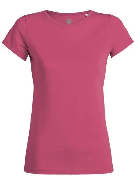 University of Soul University of Soul Damen T-Shirt aus Bio-Baumwolle "Cleo", Kaugummipink, – Produktbild 1 von 2
