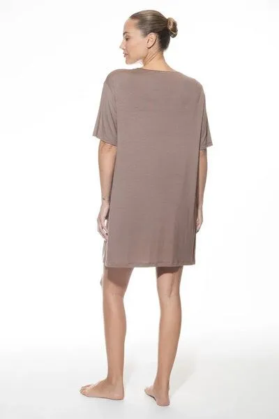 mey Mey Bigshirt / Nachthemd "Pure Chic" aus FSC-Modal, Milk'n coffee, – Produktbild 2 von 4