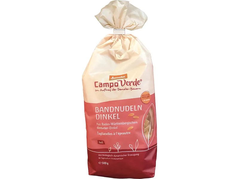 Campo Verde Campo Verde Bio-Bandnudeln aus Dinkel, 500 g – Produktbild 1 von 1