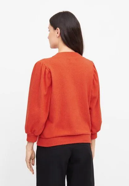 Givn Berlin Givn Berlin Sweater GBCLOUDY aus recycelter Baumwolle mit Puffärmeln, Dark orange, – Produktbild 4 von 4