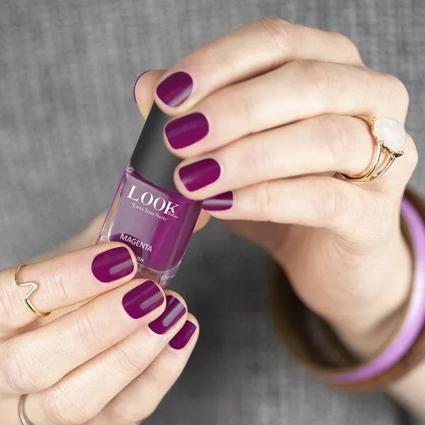 Look To Go Look To Go • veganer Nagellack • ROSA & PINKTÖNE • 21-free & PETA approved, Magenta, – Produktbild 2 von 3