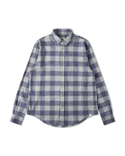 MATONA MATONA Herren vegan Hemd Flanell Kariert Blau – Produktbild 1 von 1
