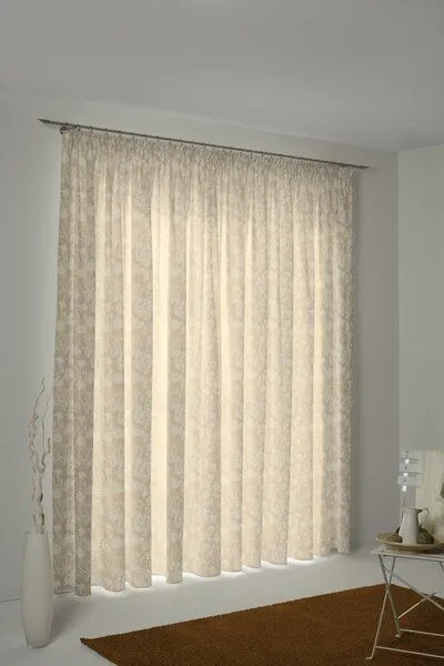 Nature by Adam Nature by Adam Vorhang aus 100% Bio-Baumwolle - Made in Germany - Flower Cuveé Light, Beige, – Produktbild 7 von 7