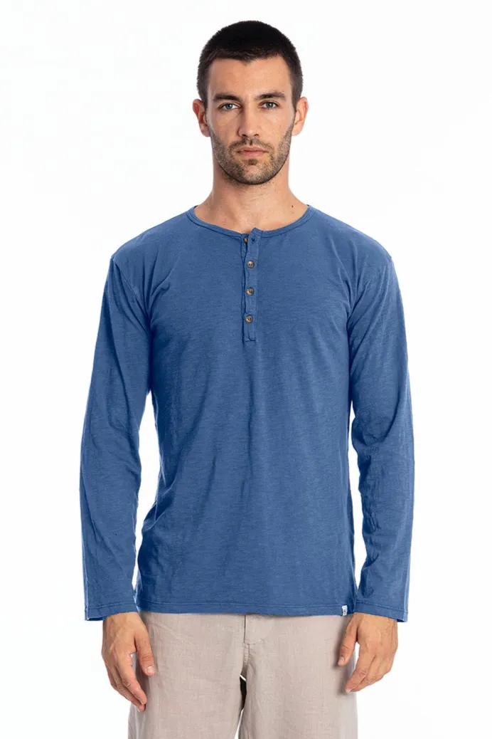 RAVENS VIEW IBIZA RAVENS VIEW IBIZA Herren vegan Tee Dylan Indigoblau, Dunkelblau, – Produktbild 2 von 2