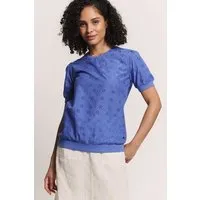 Tranquillo Tranquillo Bluse Leeaa aus Bio-Baumwolle - baja blue / 40 – Produktbild 2 von 6