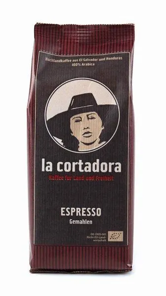El Puente El Puente La Cortadora - Bio-Espresso gemahlen 200 g | Fair Trade | Bio-zertifiziert | Vegan | Glutenfrei, Mehrfarbig, – Produktbild 1 von 1