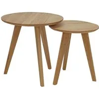 2er-Set Beistelltisch 'Tom', Wildeiche – Produktbild 1 von 1