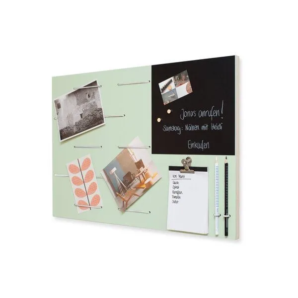 klotzaufklotz klotzaufklotz Memoboard Linoleum, Blassgrün, – Produktbild 5 von 5