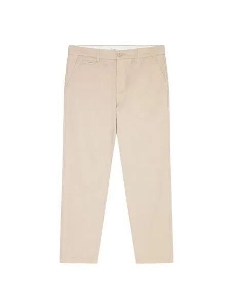 KnowledgeCotton Apparel KnowledgeCotton Apparel Chino-Twill-Hosen CHUCK aus Bio-Baumwolle - ROC/GOTS/Vegan, Natur (light-feather-gray), – Produktbild 3 von 3