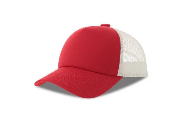Atlantis Headwear Atlantis Headwear Damen / Herren Trucker Cap, Rot, – Produktbild 2 von 5