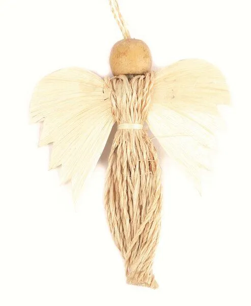 El Puente El Puente Deko-Anhänger "Engel" | Fair Trade & Handmade aus Philippinen, Natur, – Produktbild 1 von 1