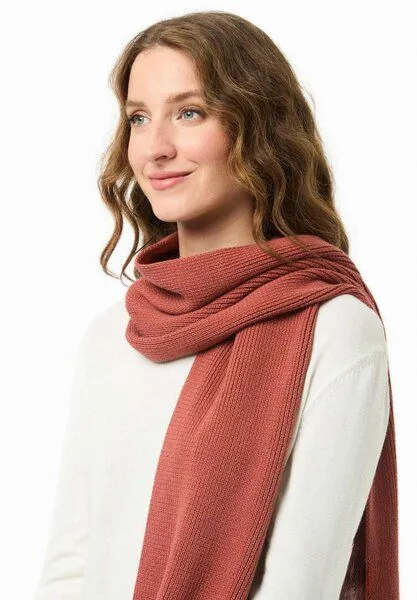 ORGANICATION ORGANICATION Unisex Strickschal aus Bio-Baumwolle, Cinnamon, – Produktbild 4 von 4