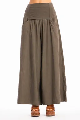 RAVENS VIEW IBIZA RAVENS VIEW IBIZA Damen vegan Hose Easy Skirt In Bisonbraun – Produktbild 1 von 1