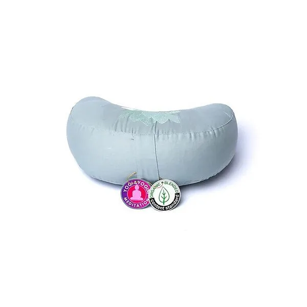 Just Be Just Be Meditationskissen Halbmond Lotus, Salbei-grün, – Produktbild 3 von 4