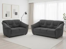sit&more Polstergarnitur Savona, Set: 2- & 3er-Sofa, B: 148 bzw. 198 cm, Federkern-Polsterung, (2-tlg), komfortable Sitzhöhe 46 cm, frei im Raum stellbar, stilvolles Design – Produktbild 1 von 1