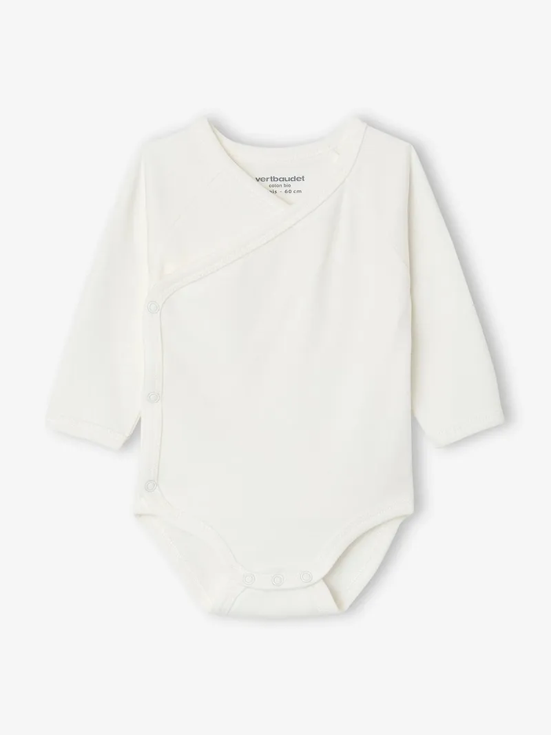 Vertbaudet 4-teiliges Baby-Set aus Wickelbody, Cappuccino, – Produktbild 4 von 4