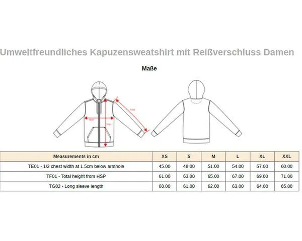 YTWOO YTWOO Nachhaltiges Basic Kapuzensweatshirt für Damen aus Nachhaltigen Materlialien, Grau, – Produktbild 3 von 3