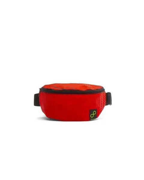 DEMANO DEMANO Gürteltasche aus recycelten Kitesurf-Drachen „Mundaka“, Rot, – Produktbild 1 von 3
