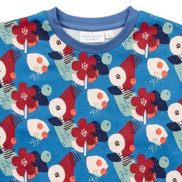 Sense Organics sense-organics Sweatkleid JOLA von Sense Organics, Abstrakte blumen, – Produktbild 3 von 4
