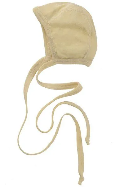 Engel Engel Natur Schurwolle/Seide Baby-Häubchen Uni, Natur, – Produktbild 2 von 4
