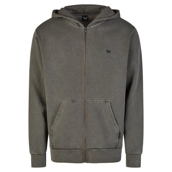 Iriedaily Iriedaily Vintage Dye Zip Hood, Off black (schwarz), – Produktbild 1 von 3