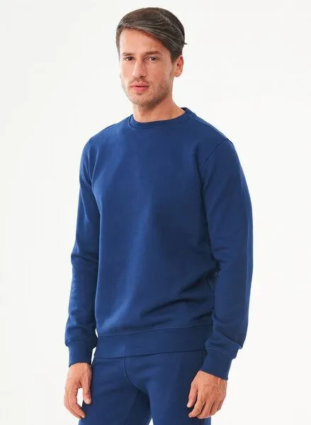 ORGANICATION ORGANICATION Sweatshirt aus Bio-Baumwolle, Navy, – Produktbild 3 von 4