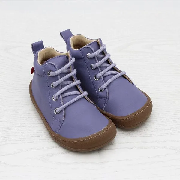 Pololo Pololo Barfuß-Halbschuh "ECO" zum Schnüren, aus chromfreiem Leder, unisex, Lila, – Produktbild 2 von 4