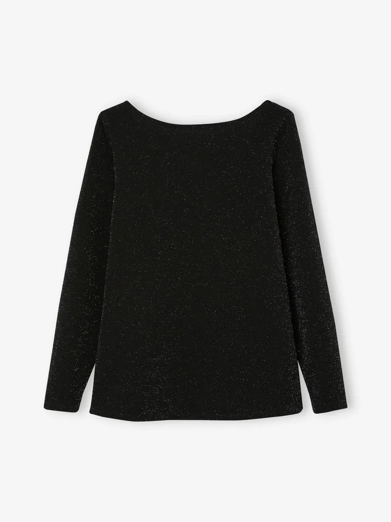 Envie De Fraise Umstandsshirt mit Glanzeffekt ENVIE DE FRAISE, Schwarz, – Produktbild 3 von 4