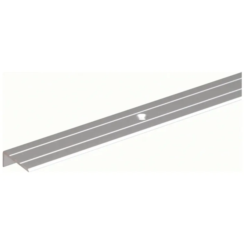 Alberts ALBERTS Treppenkanten-Schutzprofil, gebohrt, Alu silber elox., LxBxHxS 1000x24,5x20x1,5mm – Produktbild 1 von 1