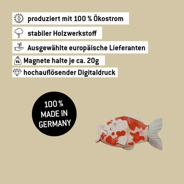 WERKHAUS WERKHAUS Magnet - Koi Yoko – Produktbild 5 von 5